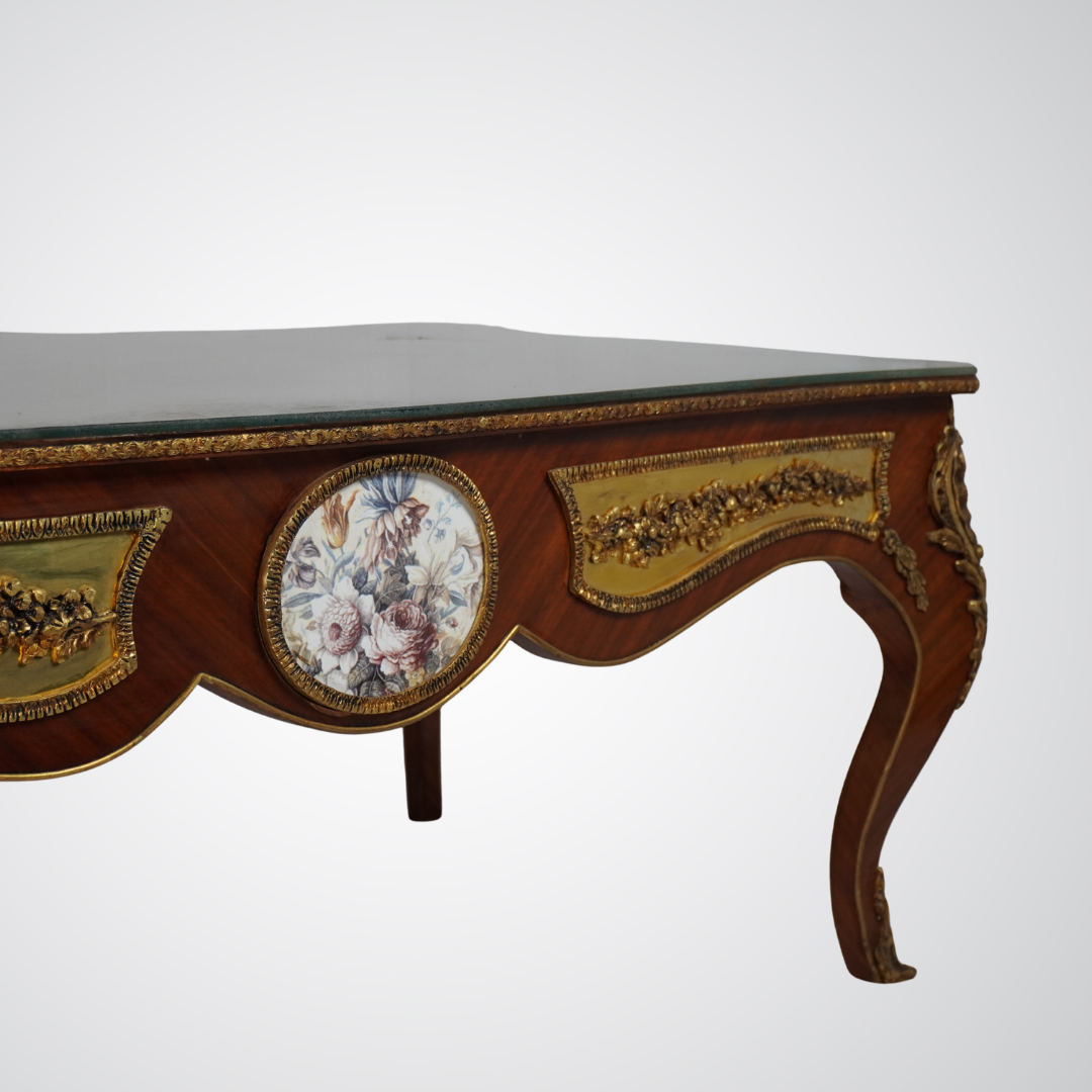 Antique Louis XV Style Gilt Bronze Mounted Coffee Table