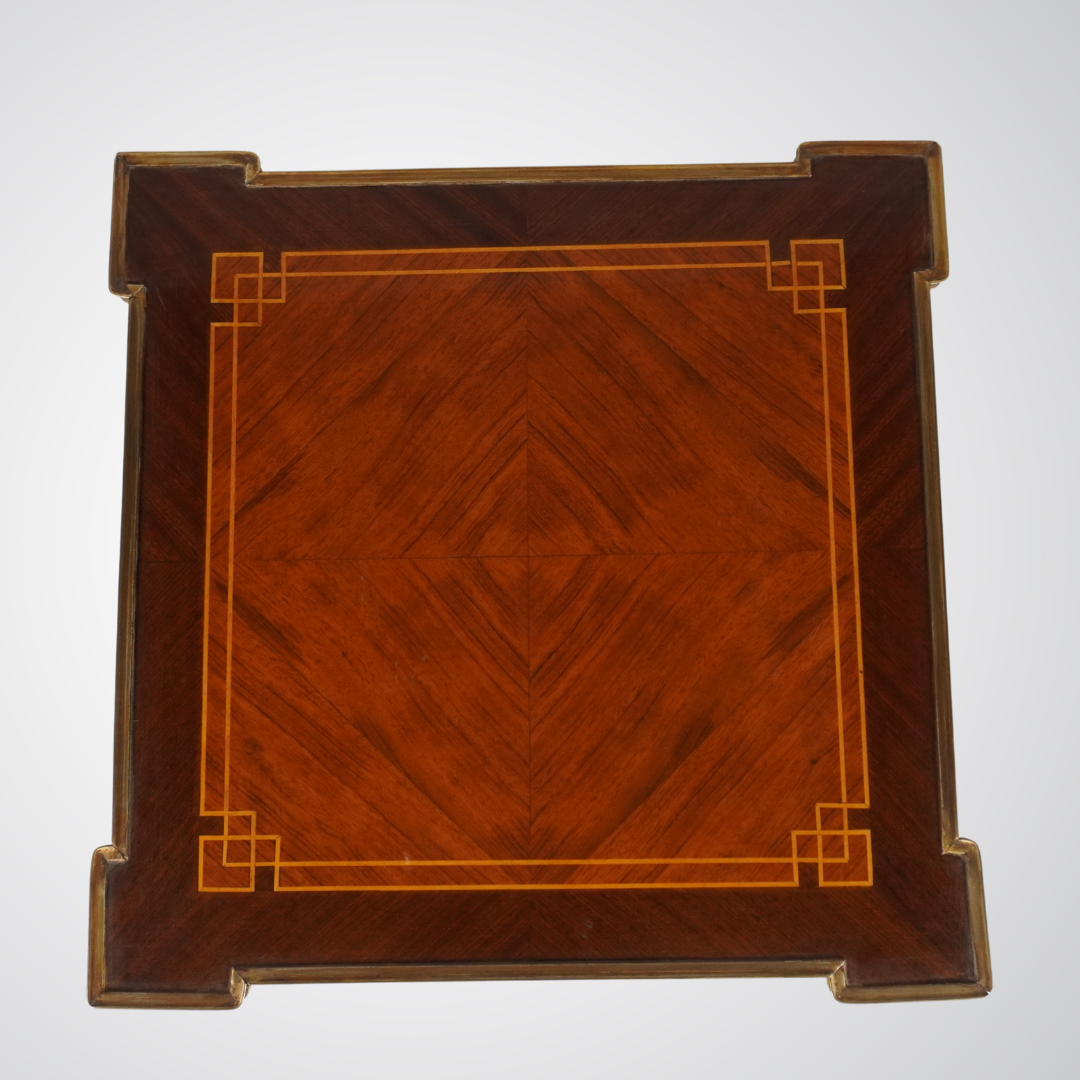 Elegant French Louis XVI Style Side Table with Gilt Bronze Mounts