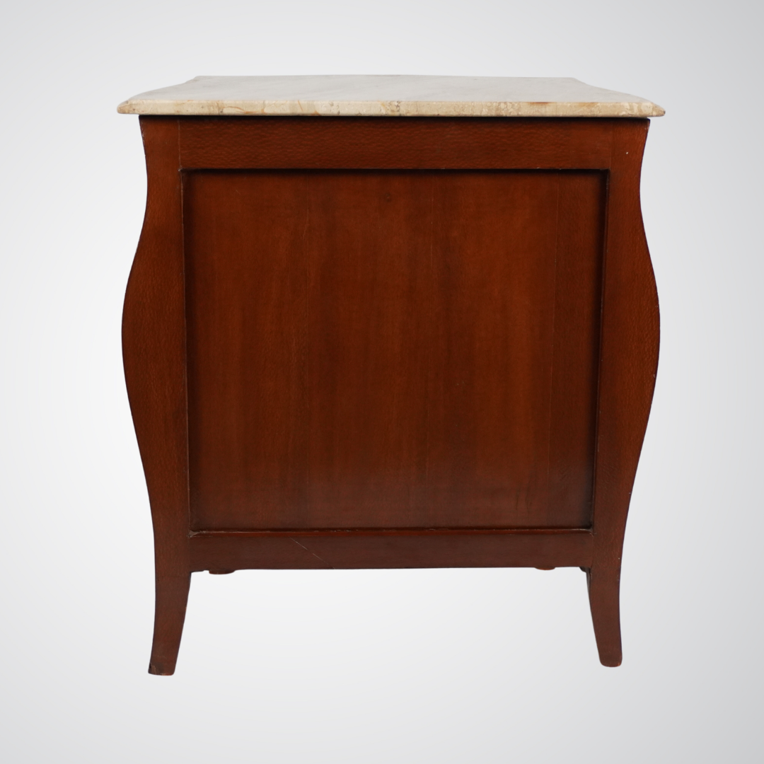 Louis XV Style Marble-Top Chest of Drawers