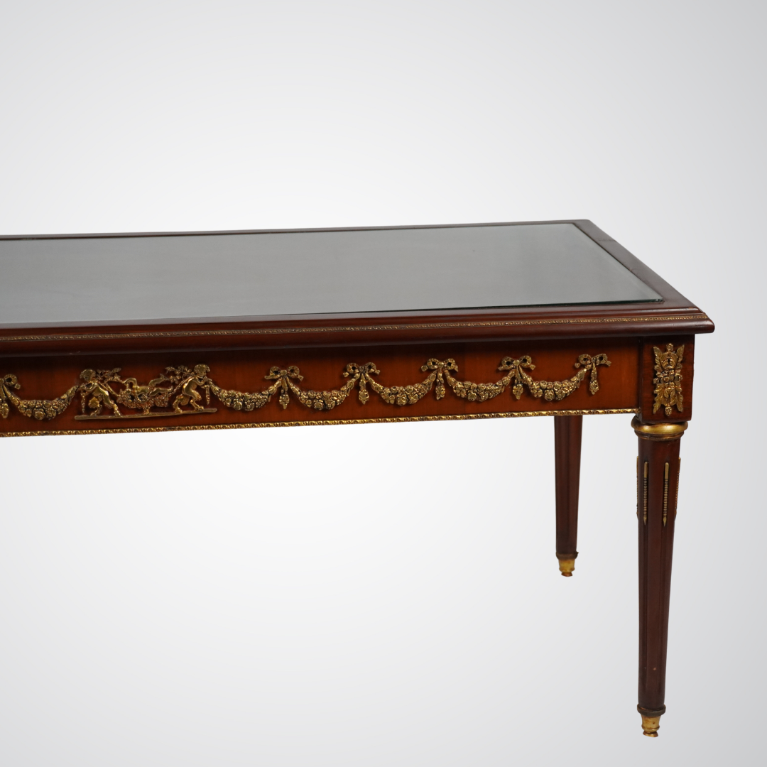 Louis XVI Style Gilt Bronze Mounted Mahogany Coffee Table