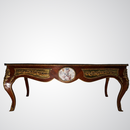 Antique Louis XV Style Gilt Bronze Mounted Coffee Table
