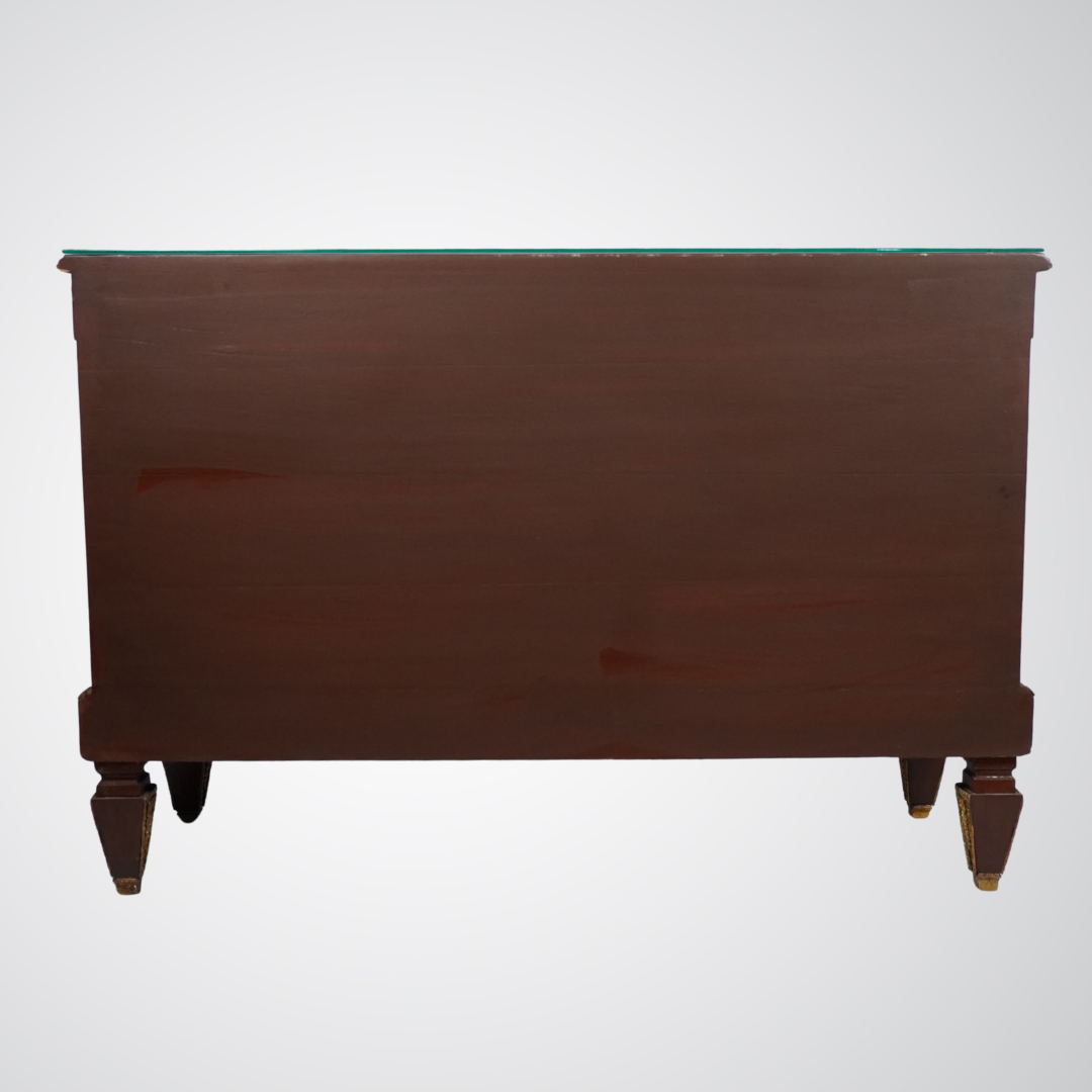 Luxurious Antique French Commode with Ormolu Mounts and Marble Top
