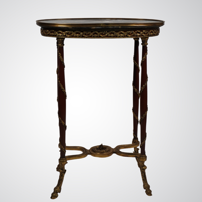 Rococo Revival Console Table with Gilt Accents