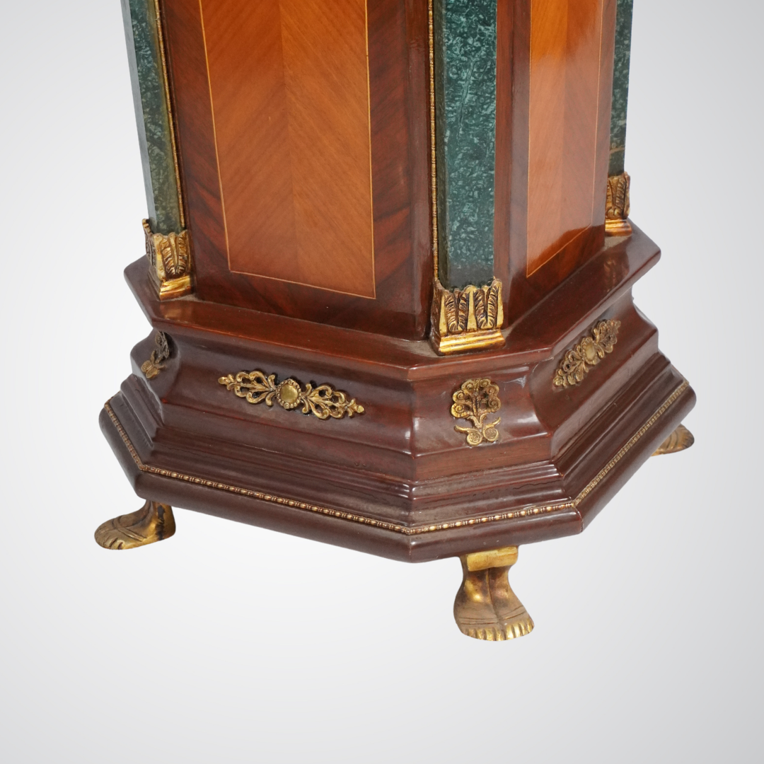 Antique French Empire Style Marble Top Pedestal Stand