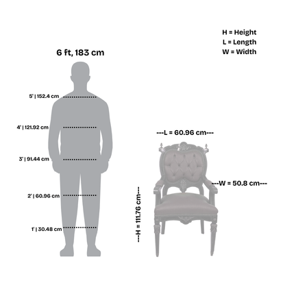Antique French Louis XVI Style Armchair with Ormolu Mounts