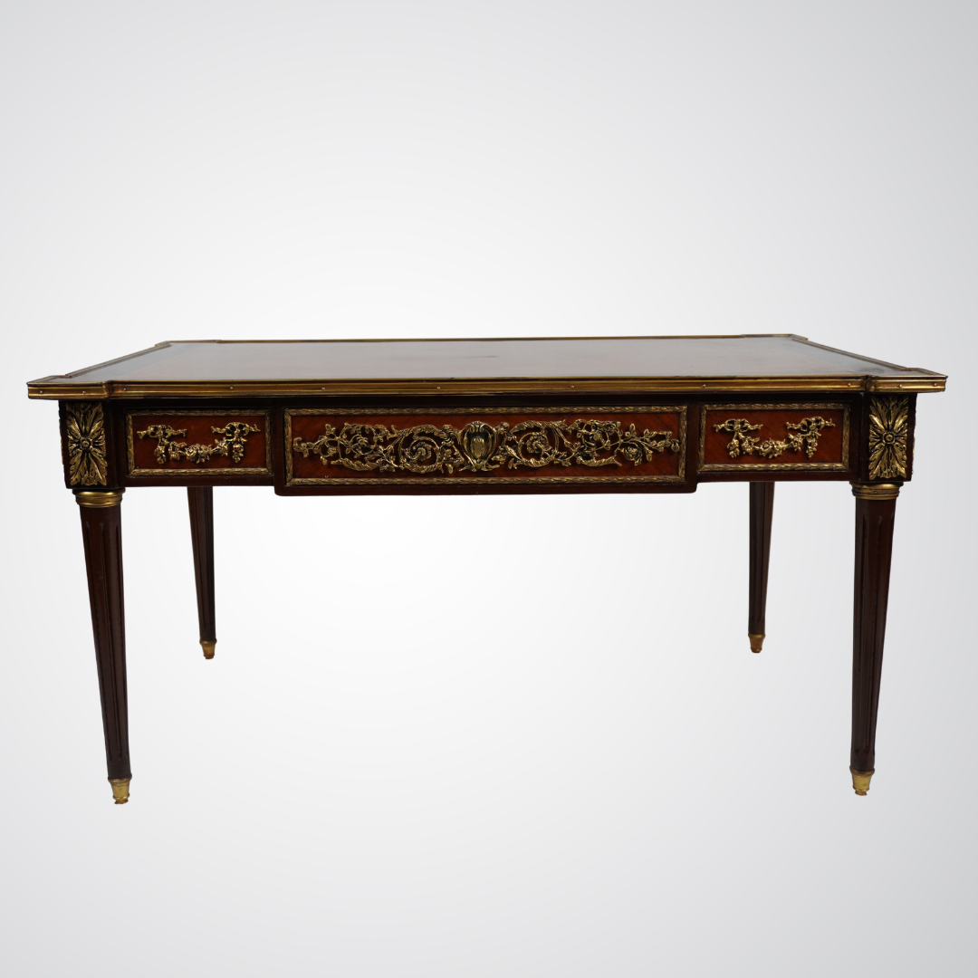 Elegant Louis XVI Style Coffee Table with Ormolu Mounts