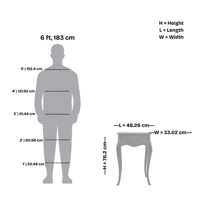 Antique Louis XV Style Inlaid Side Table with Bronze Ormolu