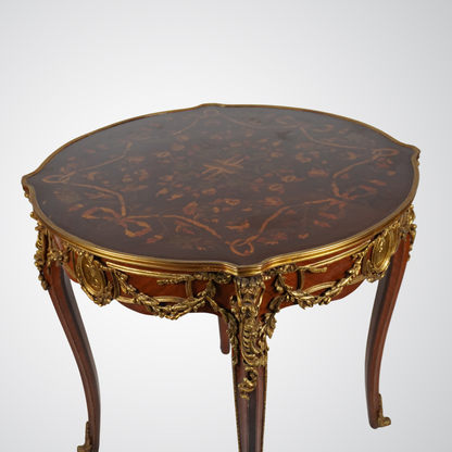Magnificent Louis XVI Style Mahogany Sideboard with Marble Top and Gilt Bronze Mounts