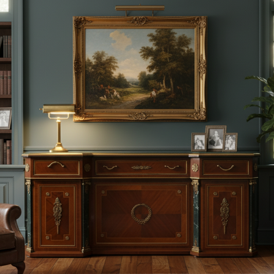 Luxurious French Empire Style Executive Desk