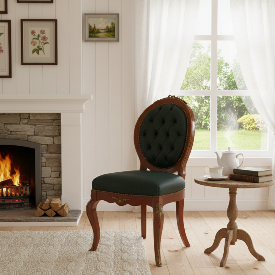 Elegant Vintage Upholstered Chair